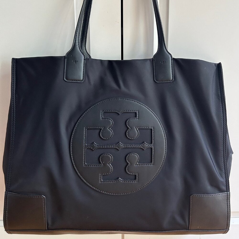 Tory Burch Women's Black Canvas Tote Bag